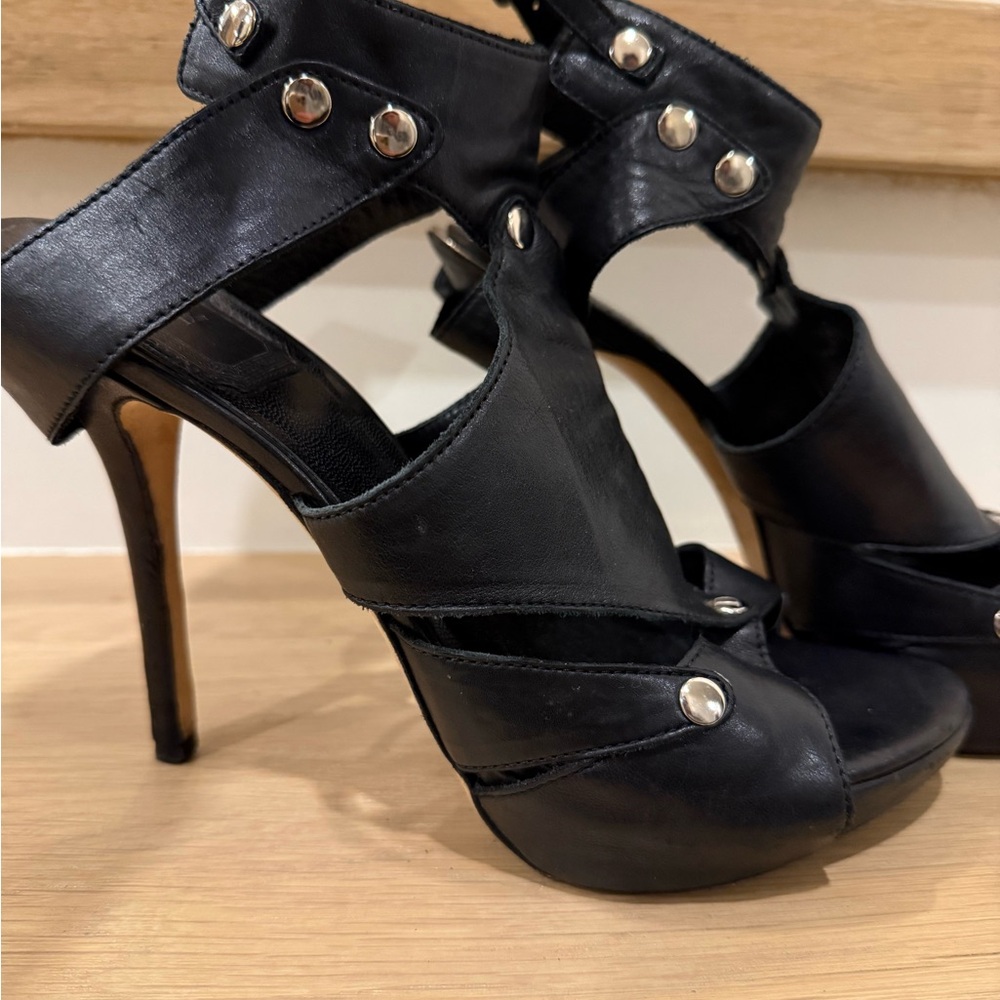 Dior Black Heels with Silver Accents from Sex and the City Movie